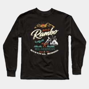 Rambo Wilderness Survival School Long Sleeve T-Shirt